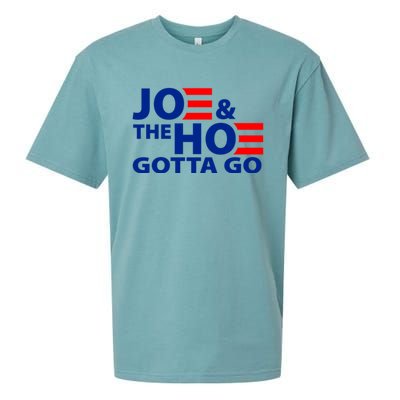 Joe And The Ho Gotta Gotta Go Funny Anti Biden Harris Sueded Cloud Jersey T-Shirt