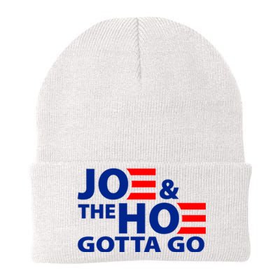 Joe And The Ho Gotta Gotta Go Funny Anti Biden Harris Knit Cap Winter Beanie