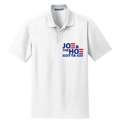 Joe And The Ho Gotta Gotta Go Funny Anti Biden Harris Dry Zone Grid Polo