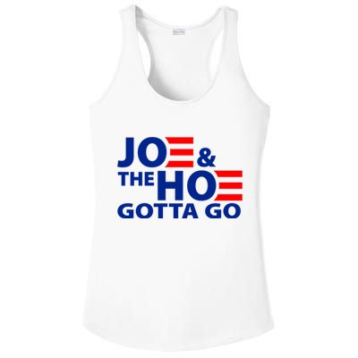 Joe And The Ho Gotta Gotta Go Funny Anti Biden Harris Ladies PosiCharge Competitor Racerback Tank