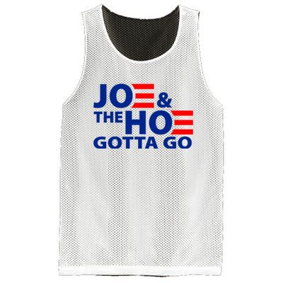 Joe And The Ho Gotta Gotta Go Funny Anti Biden Harris Mesh Reversible Basketball Jersey Tank