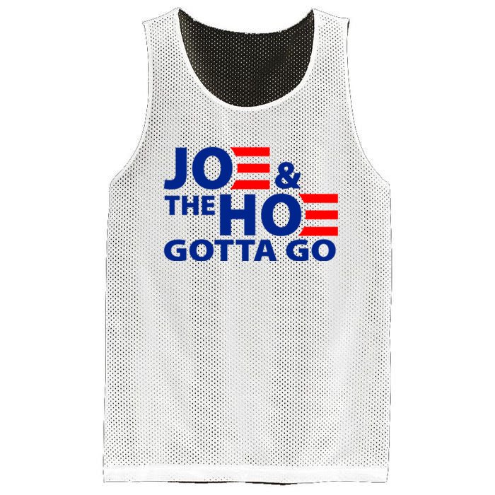 Joe And The Ho Gotta Gotta Go Funny Anti Biden Harris Mesh Reversible Basketball Jersey Tank