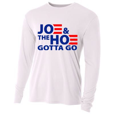 Joe And The Ho Gotta Gotta Go Funny Anti Biden Harris Cooling Performance Long Sleeve Crew
