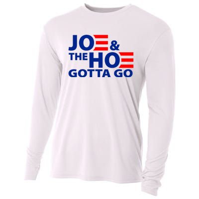 Joe And The Ho Gotta Gotta Go Funny Anti Biden Harris Cooling Performance Long Sleeve Crew