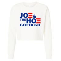Joe And The Ho Gotta Gotta Go Funny Anti Biden Harris Cropped Pullover Crew