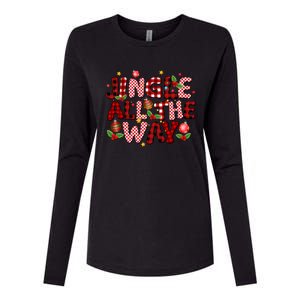 Jingle All The Way Christmas Lights Funny Gift Womens Cotton Relaxed Long Sleeve T-Shirt