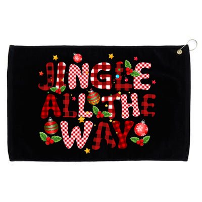 Jingle All The Way Christmas Lights Funny Gift Grommeted Golf Towel