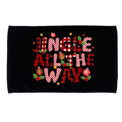 Jingle All The Way Christmas Lights Funny Gift Microfiber Hand Towel