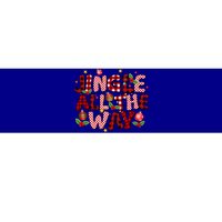 Jingle All The Way Christmas Lights Funny Gift Bumper Sticker