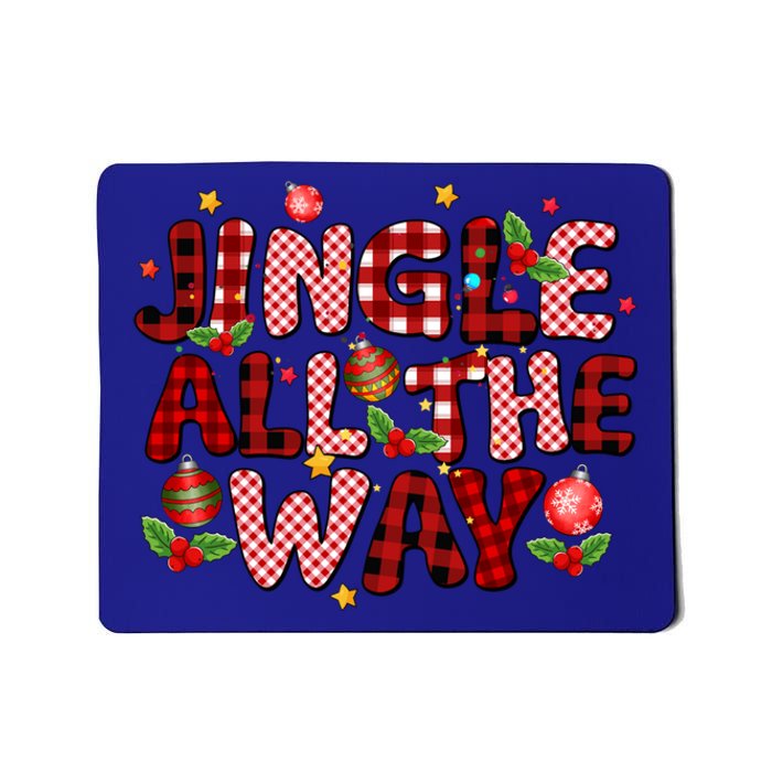 Jingle All The Way Christmas Lights Funny Gift Mousepad