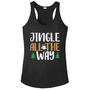 Jingle All The Way Christmas Season Gift Ladies PosiCharge Competitor Racerback Tank