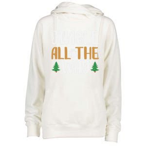 Jingle All The Way Christmas Season Gift Womens Funnel Neck Pullover Hood