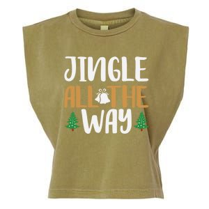 Jingle All The Way Christmas Season Gift Garment-Dyed Women's Muscle Tee