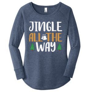 Jingle All The Way Christmas Season Gift Women's Perfect Tri Tunic Long Sleeve Shirt