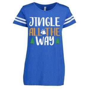 Jingle All The Way Christmas Season Gift Enza Ladies Jersey Football T-Shirt