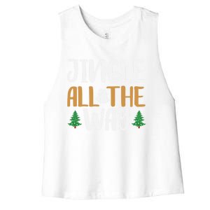 Jingle All The Way Christmas Season Gift Women's Racerback Cropped Tank