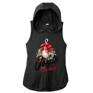 Jingle All The Way Festive Holiday Design Funny Gift Ladies PosiCharge Tri-Blend Wicking Draft Hoodie Tank