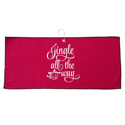 Jingle All The Way Large Microfiber Waffle Golf Towel