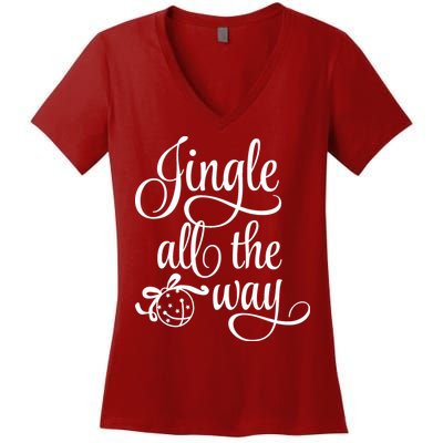 Jingle All The Way Women's V-Neck T-Shirt