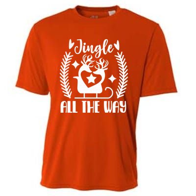 Jingle All The Way Funny Holiday Christmas Cute Gift Cooling Performance Crew T-Shirt