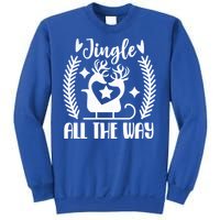 Jingle All The Way Funny Holiday Christmas Cute Gift Sweatshirt