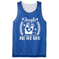 Jingle All The Way Funny Holiday Christmas Cute Gift Mesh Reversible Basketball Jersey Tank