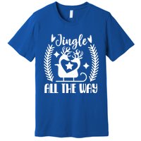 Jingle All The Way Funny Holiday Christmas Cute Gift Premium T-Shirt