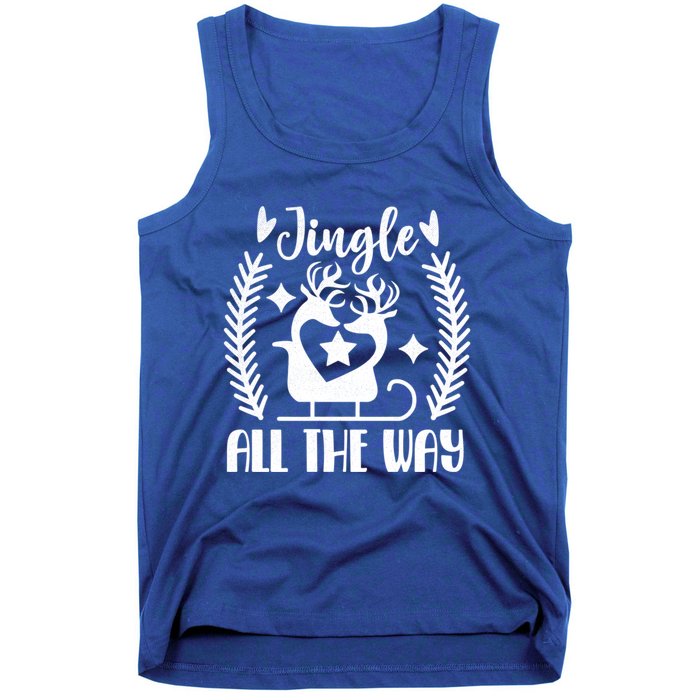 Jingle All The Way Funny Holiday Christmas Cute Gift Tank Top