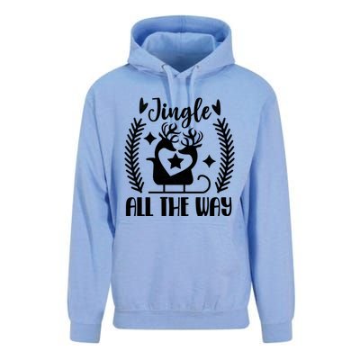 Jingle All The Way Funny Holiday Christmas Cute Gift Unisex Surf Hoodie