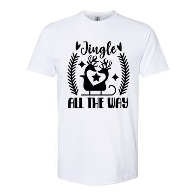 Jingle All The Way Funny Holiday Christmas Cute Gift Softstyle CVC T-Shirt