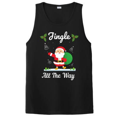 Jingle All The Way Holiday Santa Claus Father Christmas Gift PosiCharge Competitor Tank