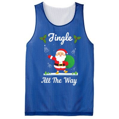 Jingle All The Way Holiday Santa Claus Father Christmas Gift Mesh Reversible Basketball Jersey Tank