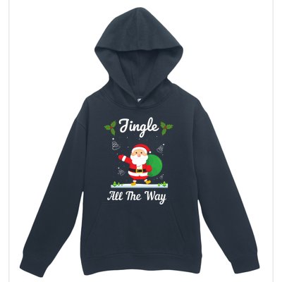 Jingle All The Way Holiday Santa Claus Father Christmas Gift Urban Pullover Hoodie