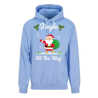 Jingle All The Way Holiday Santa Claus Father Christmas Gift Unisex Surf Hoodie