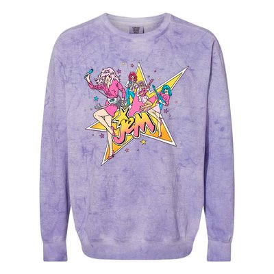 Jem And The Holograms Lover Colorblast Crewneck Sweatshirt