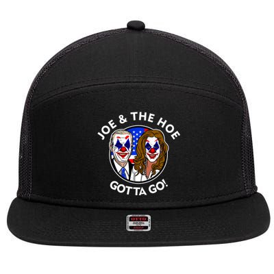 Joe And The Hoe Gotta Go Ho Biden Politian Clown Circus 7 Panel Mesh Trucker Snapback Hat