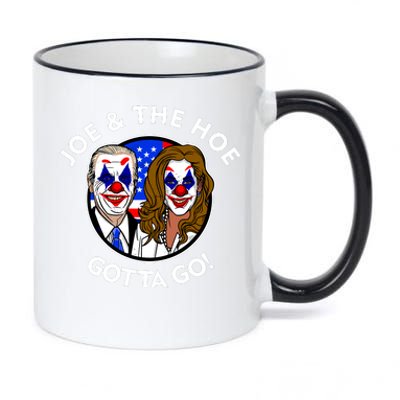 Joe And The Hoe Gotta Go Ho Biden Politian Clown Circus 11oz Black Color Changing Mug