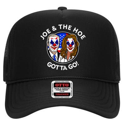 Joe And The Hoe Gotta Go Ho Biden Politian Clown Circus High Crown Mesh Back Trucker Hat