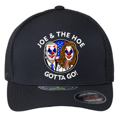 Joe And The Hoe Gotta Go Ho Biden Politian Clown Circus Flexfit Unipanel Trucker Cap