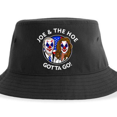 Joe And The Hoe Gotta Go Ho Biden Politian Clown Circus Sustainable Bucket Hat