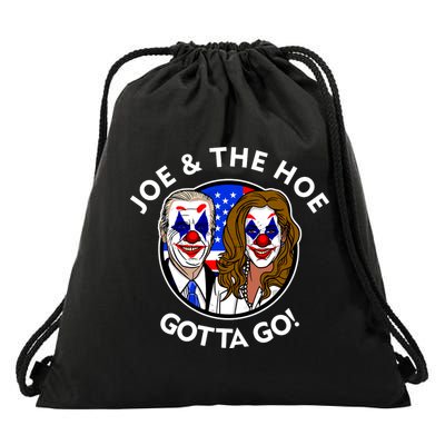 Joe And The Hoe Gotta Go Ho Biden Politian Clown Circus Drawstring Bag