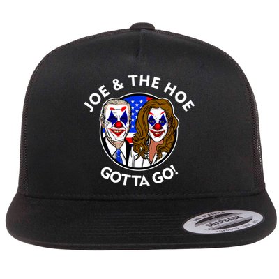 Joe And The Hoe Gotta Go Ho Biden Politian Clown Circus Flat Bill Trucker Hat