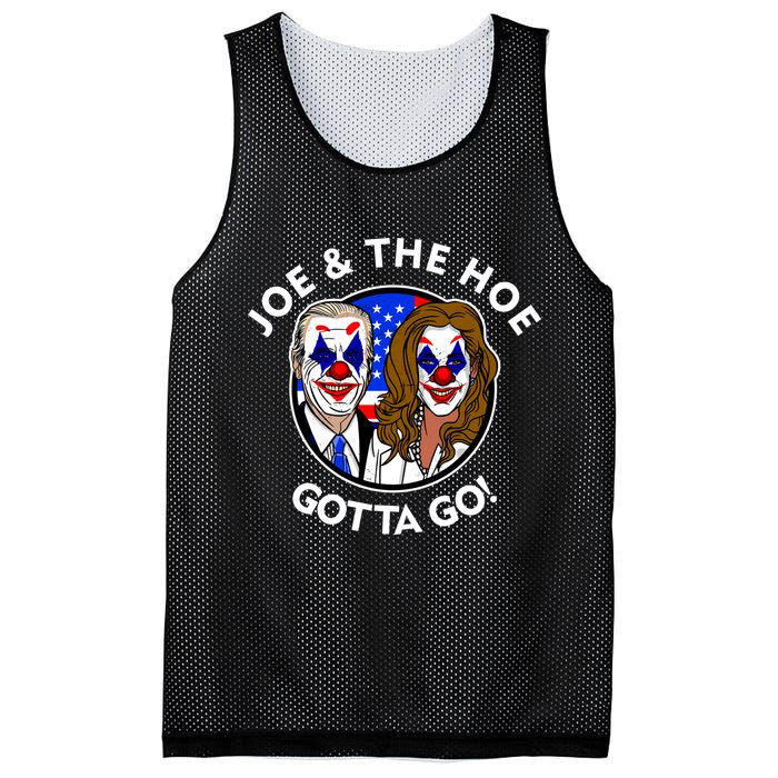 Joe And The Hoe Gotta Go Ho Biden Politian Clown Circus Mesh Reversible Basketball Jersey Tank