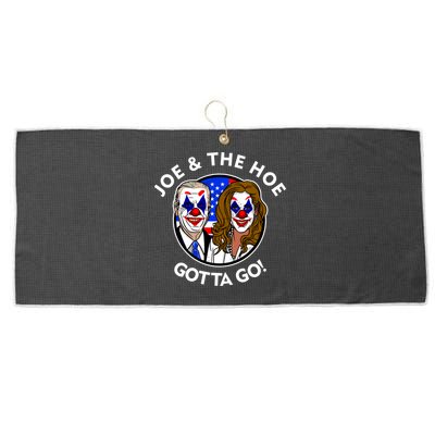 Joe And The Hoe Gotta Go Ho Biden Politian Clown Circus Large Microfiber Waffle Golf Towel