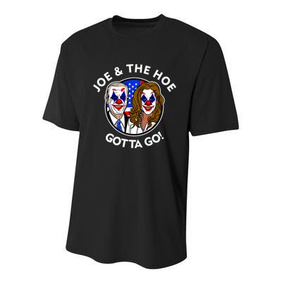 Joe And The Hoe Gotta Go Ho Biden Politian Clown Circus Youth Performance Sprint T-Shirt