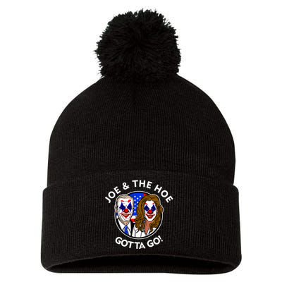 Joe And The Hoe Gotta Go Ho Biden Politian Clown Circus Pom Pom 12in Knit Beanie