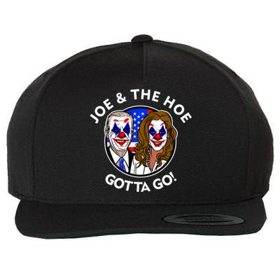 Joe And The Hoe Gotta Go Ho Biden Politian Clown Circus Wool Snapback Cap