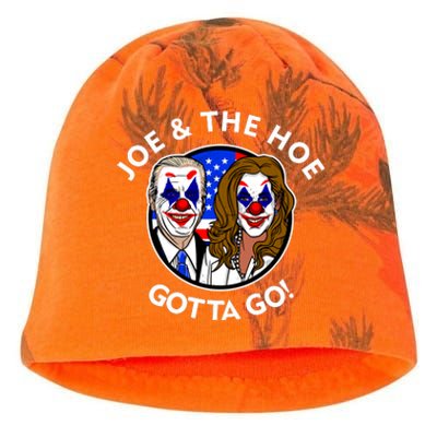 Joe And The Hoe Gotta Go Ho Biden Politian Clown Circus Kati - Camo Knit Beanie