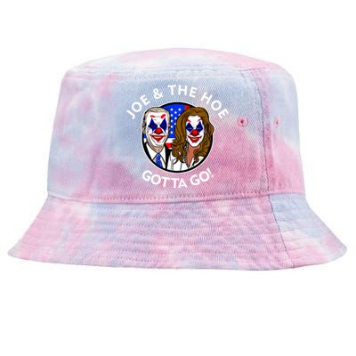 Joe And The Hoe Gotta Go Ho Biden Politian Clown Circus Tie-Dyed Bucket Hat