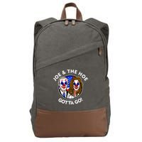 Joe And The Hoe Gotta Go Ho Biden Politian Clown Circus Cotton Canvas Backpack